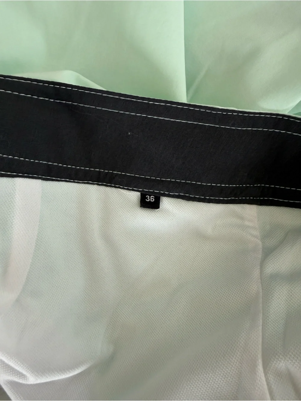 Quiksilver Men’s Minty Teal Green Board Shorts with Black Drawstring